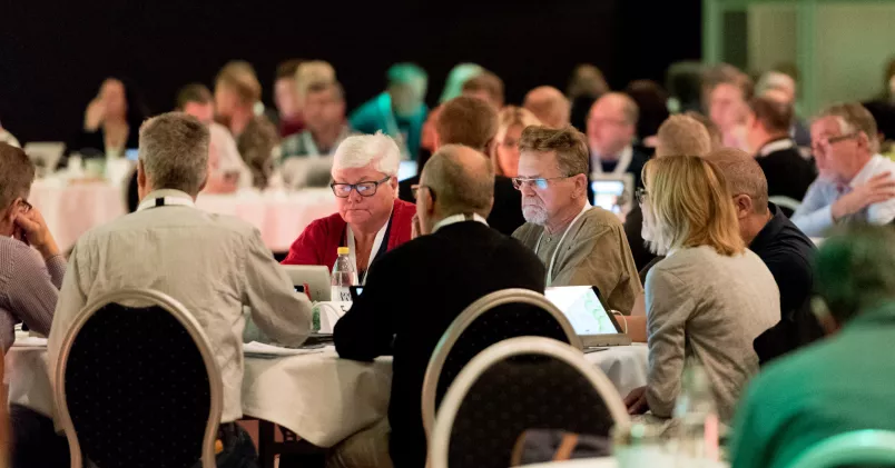 Deltagare på Unionens kongress.