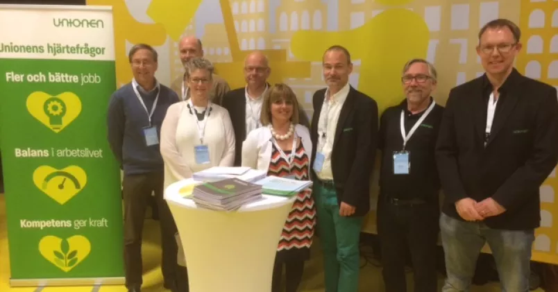 Unionens representanter på Mälartinget: Lars Jagrén, Per Winbladh, Helena Åsell, Hans Fryklund, Dag Bremberg, Kevin Rowland, Håkan Danielsson Wahl och Viola Zabeti.