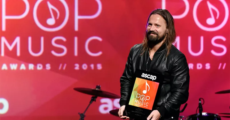 Max Martin tar emot Ascap Pop Music Awards utmärkelse Årets låtskrivare i Hollywood.