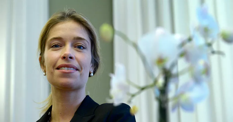 Socialförsäkringsminister Annika Strandhäll är glad över regeringens överenskommelse med Vänsterpartiet att ta bort den bortre tidsgränsen i sjukförsäkringen. JanErik Henriksson/TT