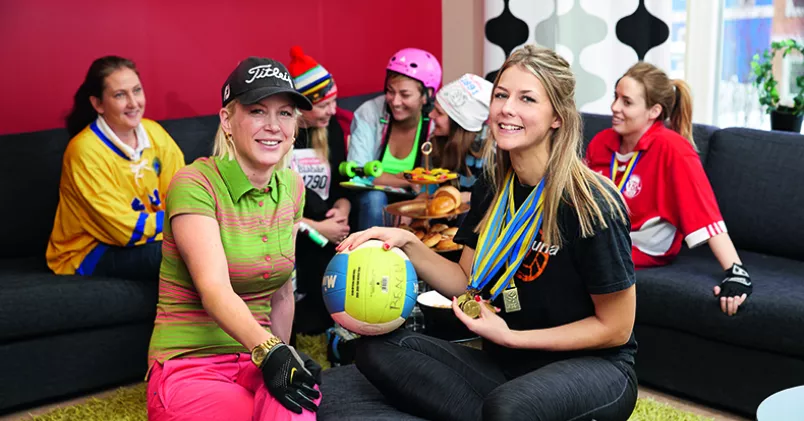 Better Business vd Lina Schölin har satsat på golfmundering medan Sophie Österberg valt att bli volleybollspelare. Peter Knutson