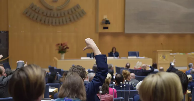 Unionen vill se satsningar på yrkeshögskola och studiemedelssystemet, något som saknas i M/KD-budgeten. Anders Wiklund / TT