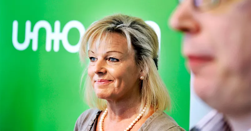 Redo att ta över? Vid höstens kongress kommer Unionens ordförande Cecilia Fahlberg att få möta sin efterträdare. Tomas Oneborg / TT
