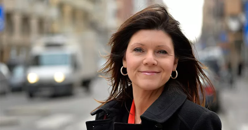 Eva Nordmark fick i går förnyat förtroende att leda TCO fram till nästa kongress, om fyra år. Eva Nordmark.