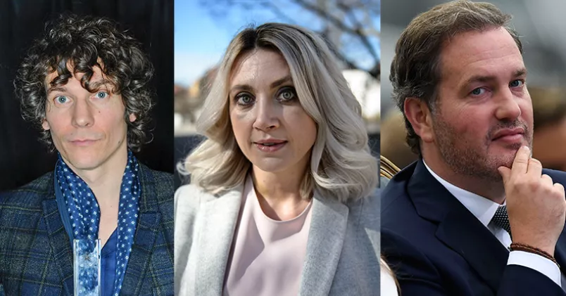 Håkan Hellström, Camilla Läckberg och Chris O'Neill har alla fyllt 43 i år. Erik Mårtensson, Noella Johansson, Mikael Fritzon. (TT)
