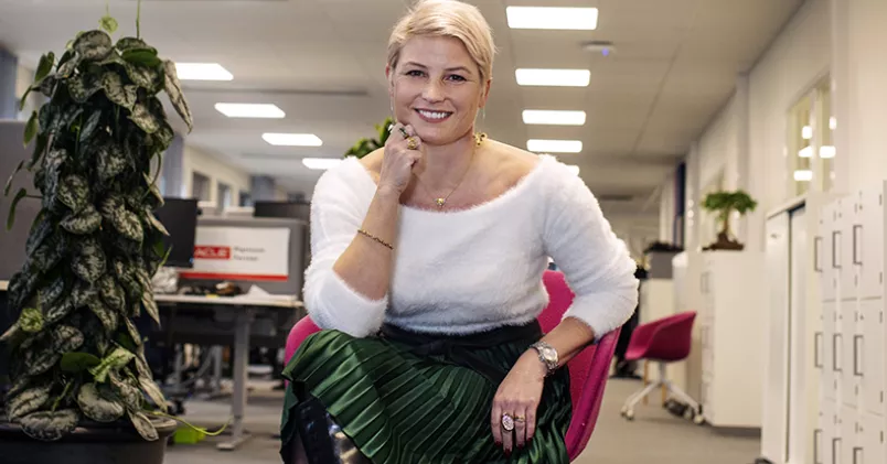 Helena Bylander, mellanchef på CGI, vill slå hål på myten att kvinnor inte vill bli chefer. Jenny Leyman