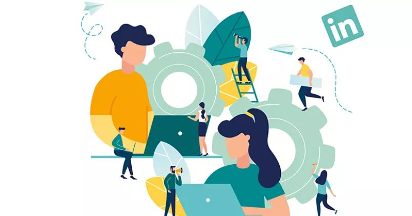 På Linkedin finns över 610 miljoner potentiella kontakter. Shutterstock
