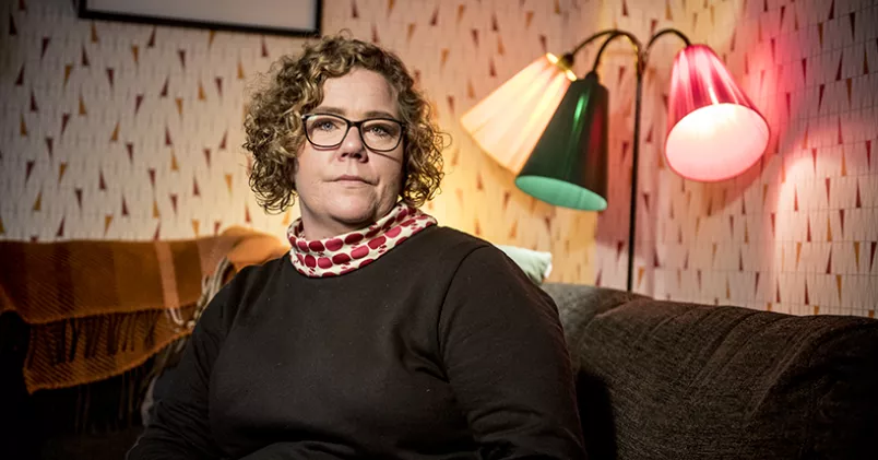 Linnea Björnstam vill prata om sitt mående eftersom hon som ledare känner ett behov av att poängtera vikten av att vara snäll mot sig själv. Fredrik Stehn