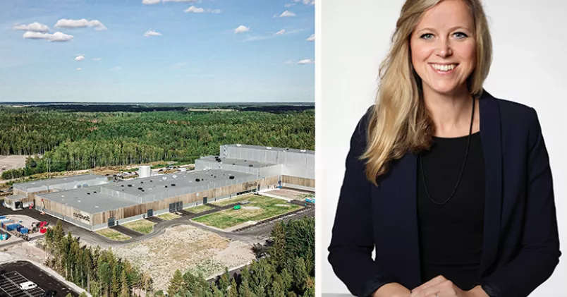 Katarina Borstedt ska locka arbetskraft till Northvolts batterifabrik i Skellefteå. Northvolt