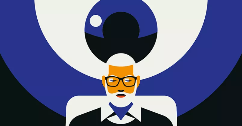 Hur långt får arbetsgivaren gå när det gäller övervakning av anställda? Illustration: Bo Lundberg