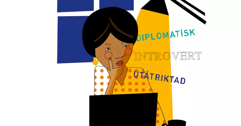 Svara ärligt – inte vad du tror att arbetsgivaren vill höra – när du gör ett personlighetstest. Det vinner även du på. Illustration: Linnea Blixt