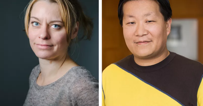 Stina Kimstrand, jämställdhetsexpert på Sveriges Ingenjörer tv, och Peter Tai Christensen, Unionens dito.