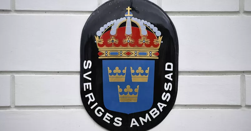 Sveriges ambassad i Köpenhamn. Johan Nilsson/TT