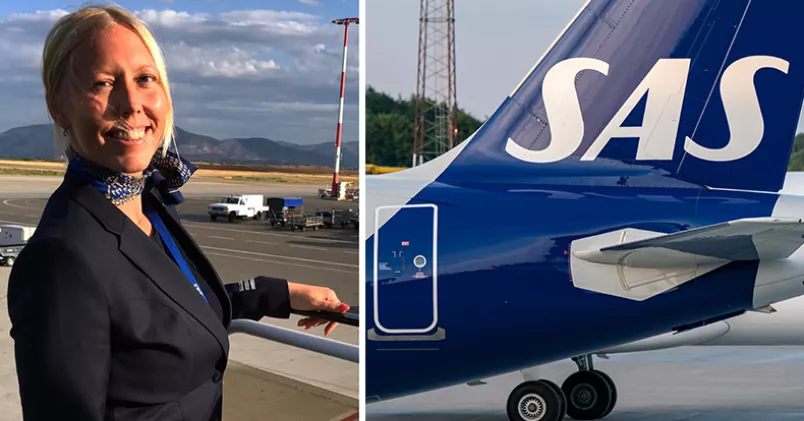 "Det är en fråga om social dumpning och att köpa till sig billigare kollektivavtal," säger Viktoria Svensson klubbordförande på SAS. Privat, Johan Nilsson/TT