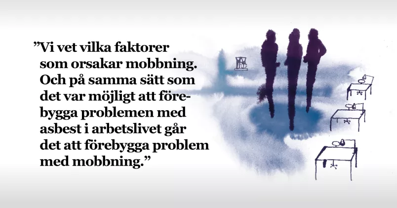 Metoden som används kallas Stamina och handlare om att medarbetarna får beskriva sin arbetsmiljö och vad som kan göras åt problem. Illustration: Siri Carlén.